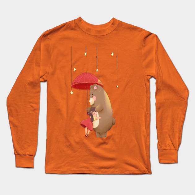 bear and baby Long Sleeve T-Shirt by Mosul_City_Shop